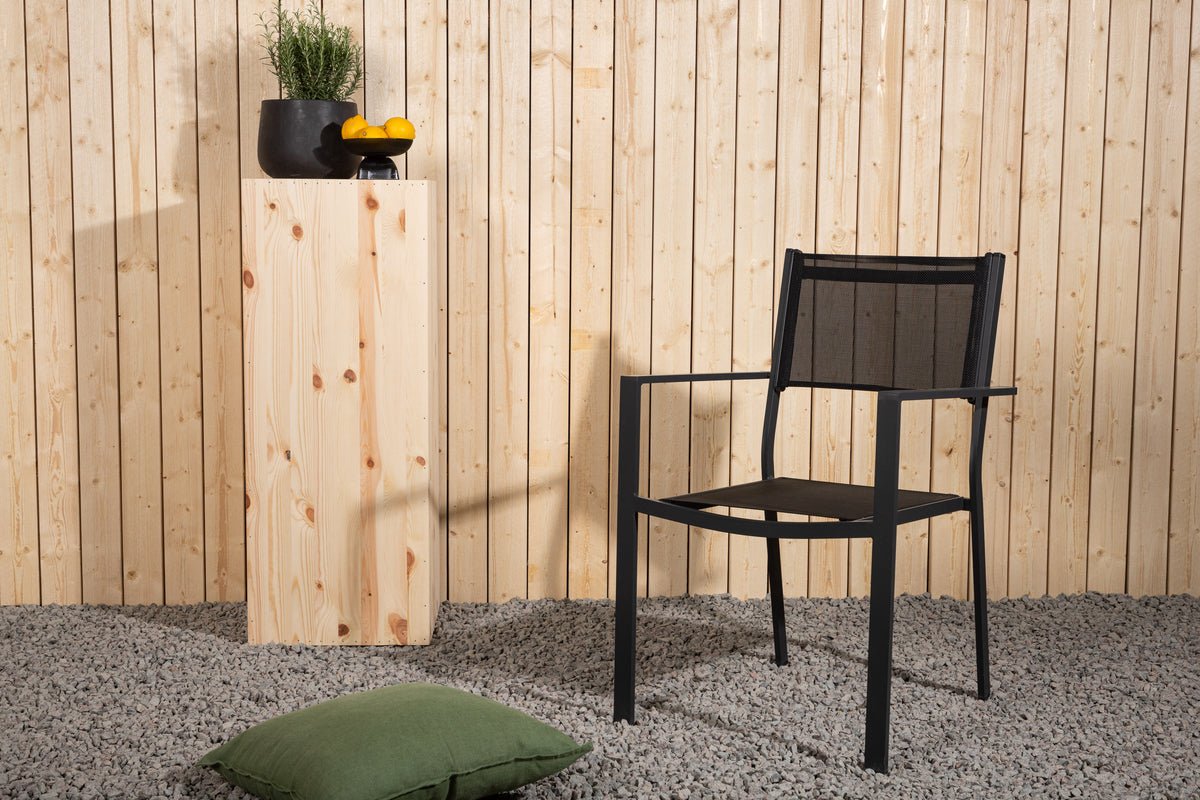 Sada 2 ks - Záhradná stolička Karibik z hliníka/textilénu