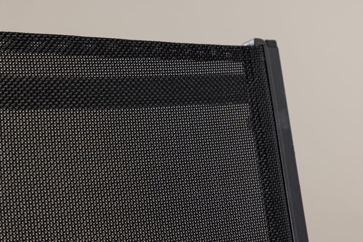 Sada 2 ks - Záhradná stolička Karibik z hliníka/textilénu