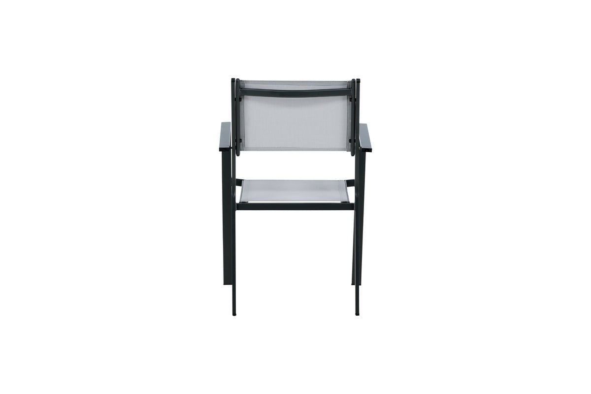 Sada 2 ks - Záhradná stolička Karibik z hliníka/textilénu