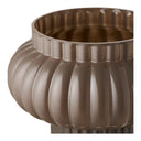 Vase Orion – Mundgeblasenes Glas in Braun