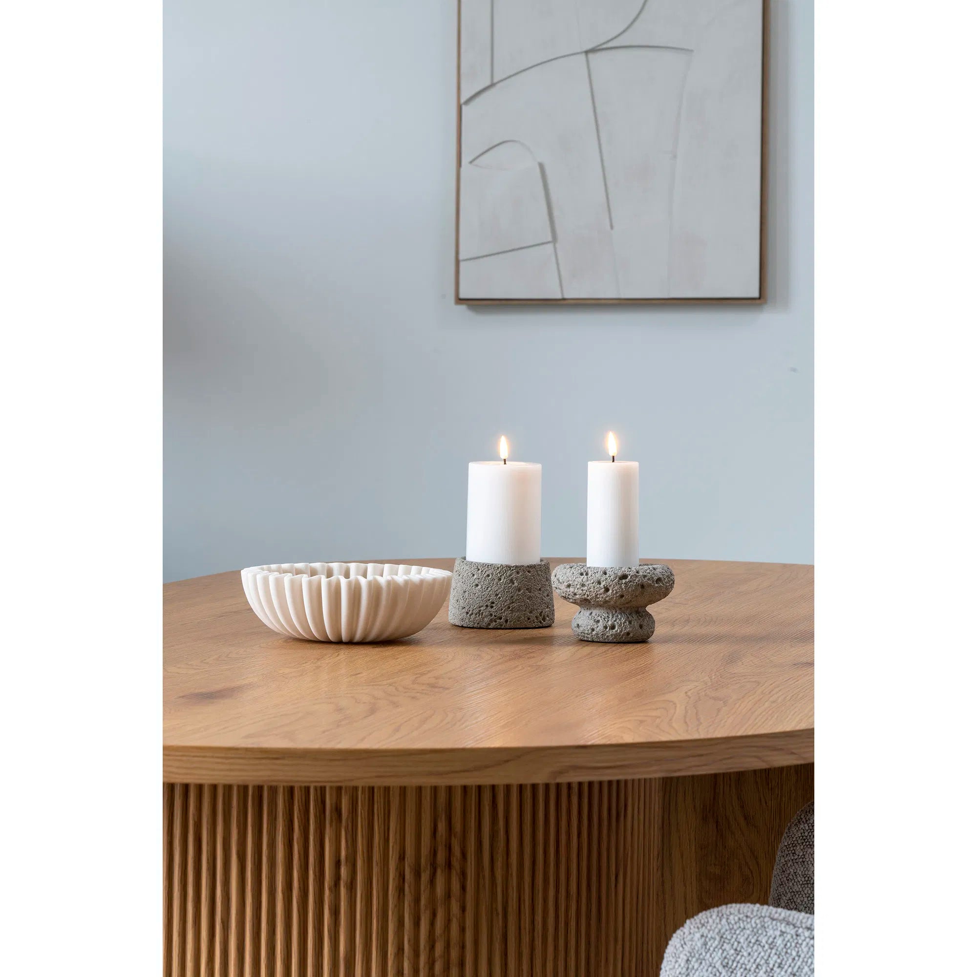 Schale „Mirella“ – Beige Polyresin-Design