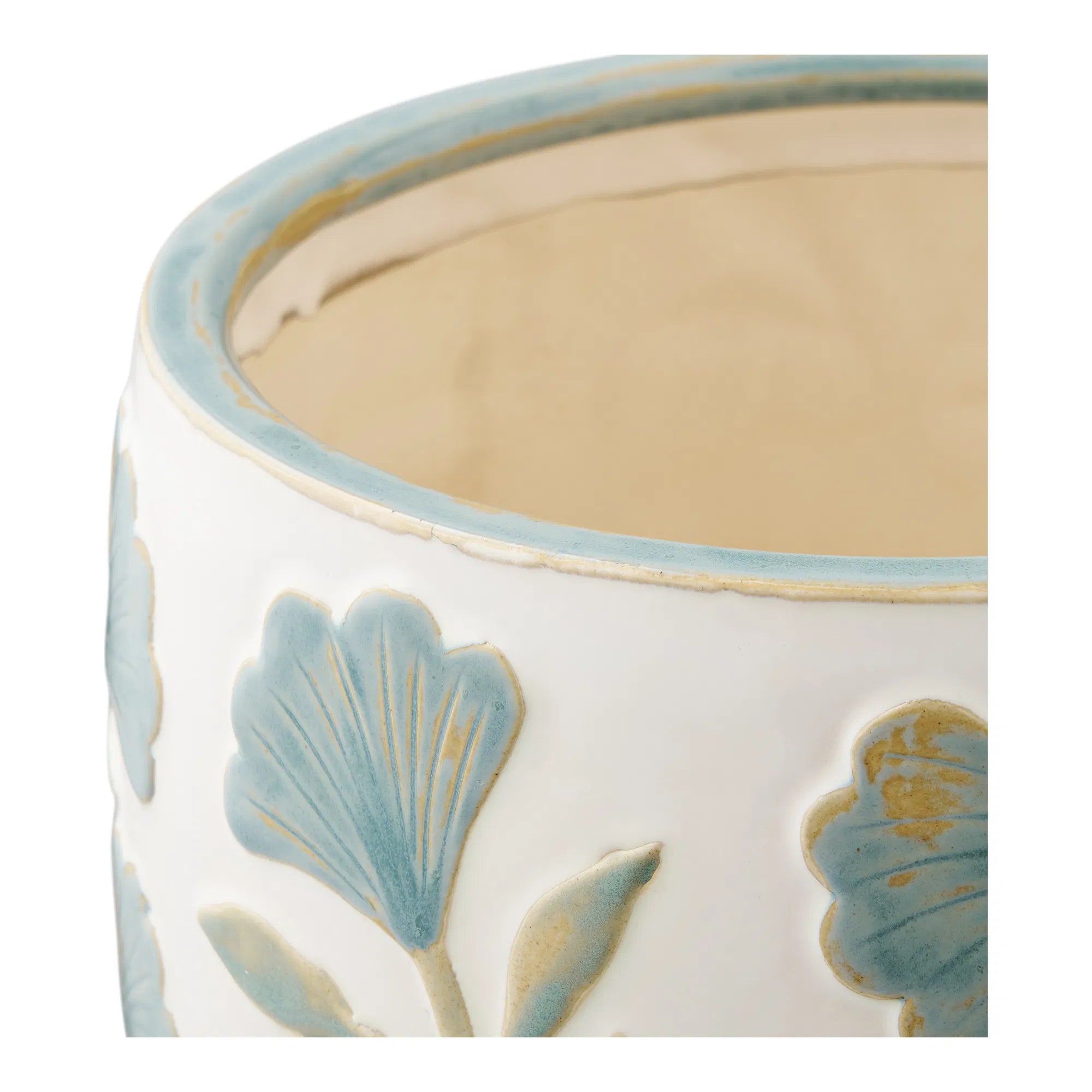 Váza Solvira - z keramiky s kvetinovým motívom