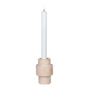 Kerzenhalter-Set "Traverno Duo" – Naturstein-Design aus Travertin