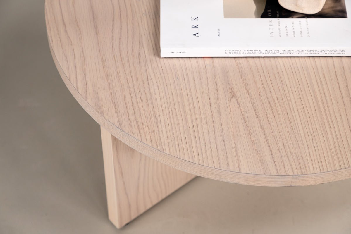 Konferenčný stolík Allan - s dreveným vzhľadom