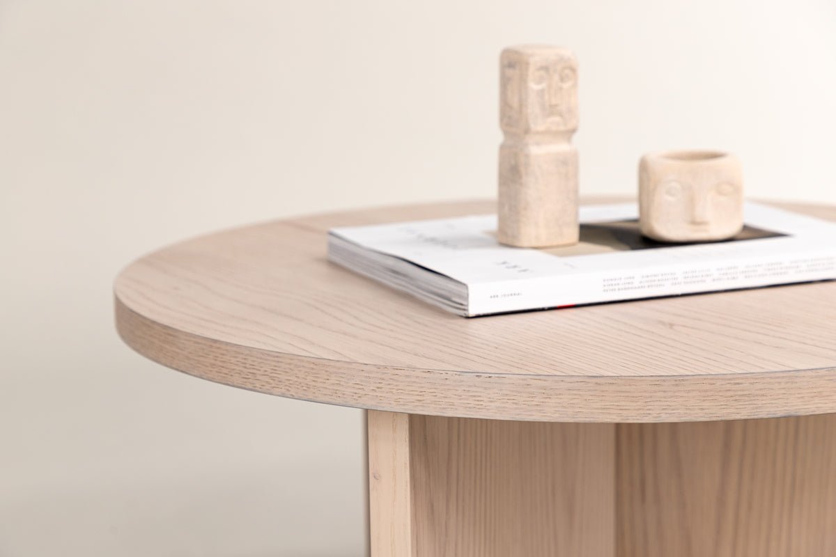 Konferenčný stolík Allan - s dreveným vzhľadom