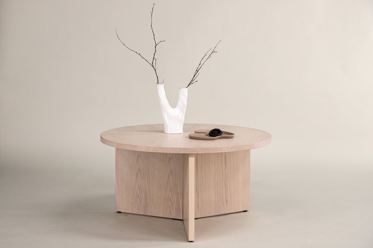 Konferenčný stolík Allan - s dreveným vzhľadom