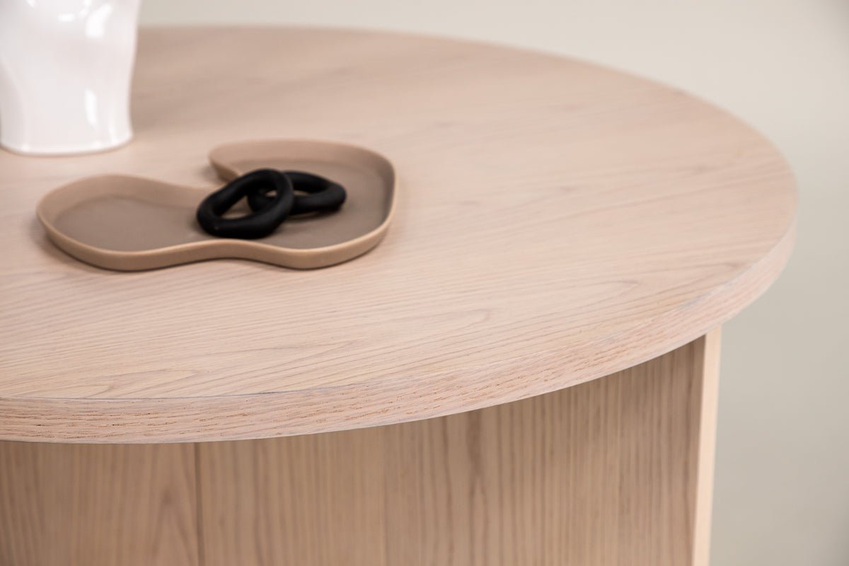 Konferenčný stolík Allan - s dreveným vzhľadom