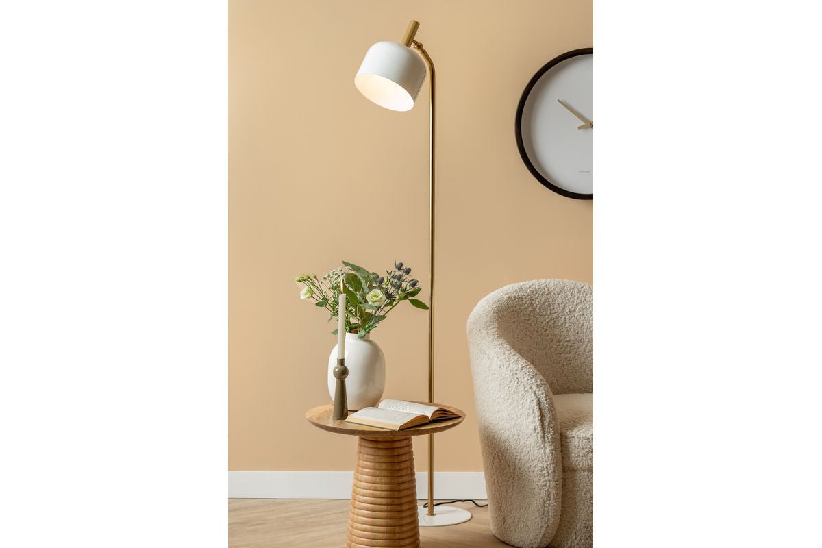 Stojacia lampa Norex – z železa s smaltovým povrchom