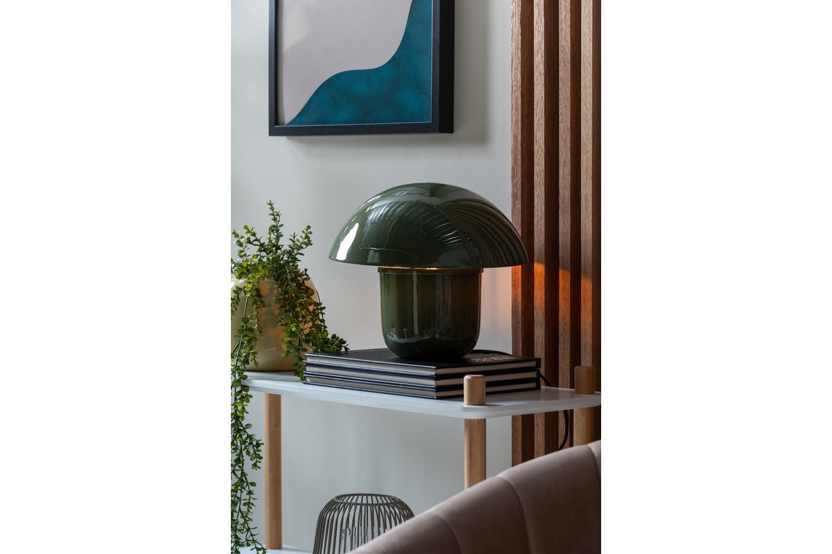 Stolná lampa Fungi - dizajnové svietidlo z železa v tvare huby