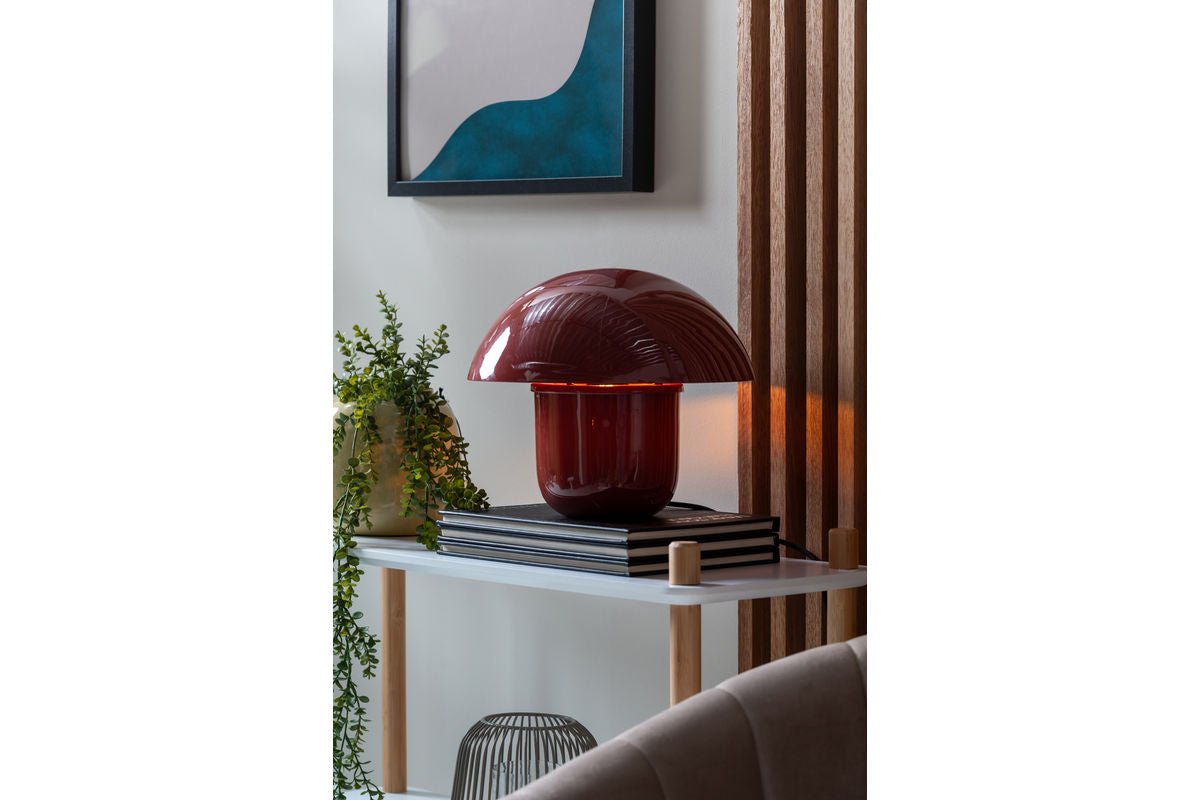 Stolná lampa Fungi - dizajnové svietidlo z železa v tvare huby