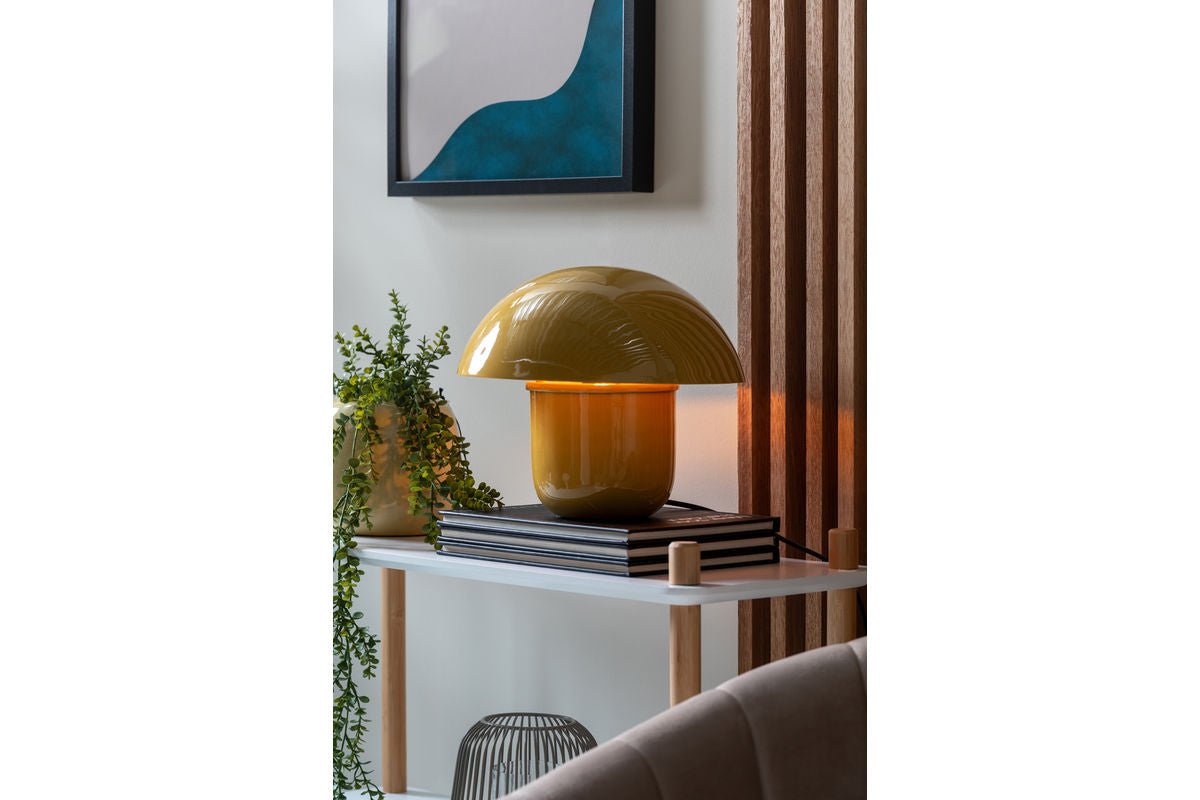 Stolná lampa Fungi - dizajnové svietidlo z železa v tvare huby