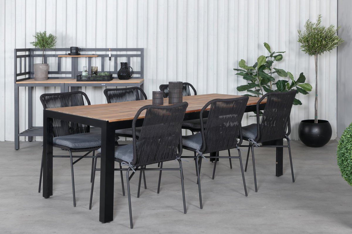 4er Set - Gartenstuhl Elias aus Metall/Polyester