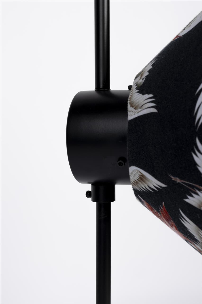 Stojacia lampa Jaylee – z kovu v Czarny