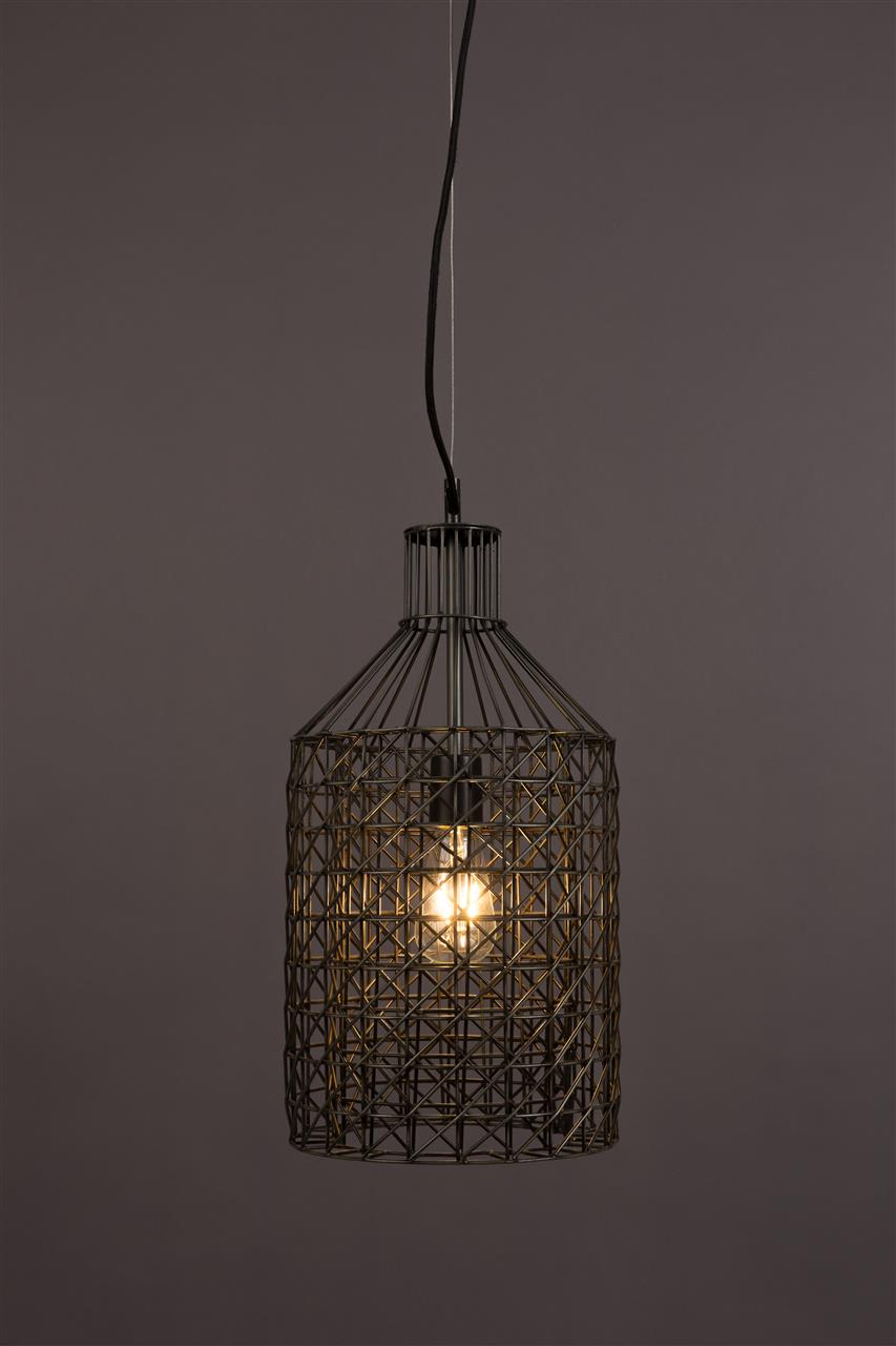 Závesná lampa Belivo Vysoká – zo železa v striebornej farbe