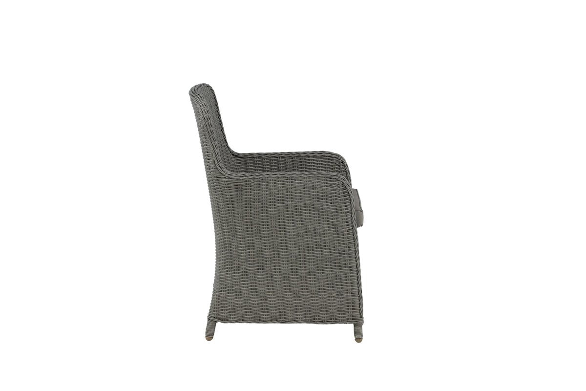 2er Set - Gartenstuhl London aus synthetischem Rattan