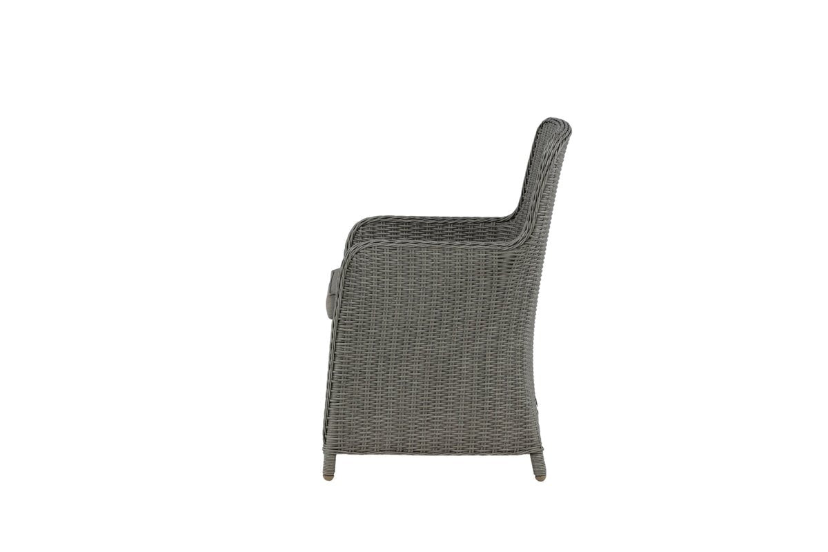 2er Set - Gartenstuhl London aus synthetischem Rattan