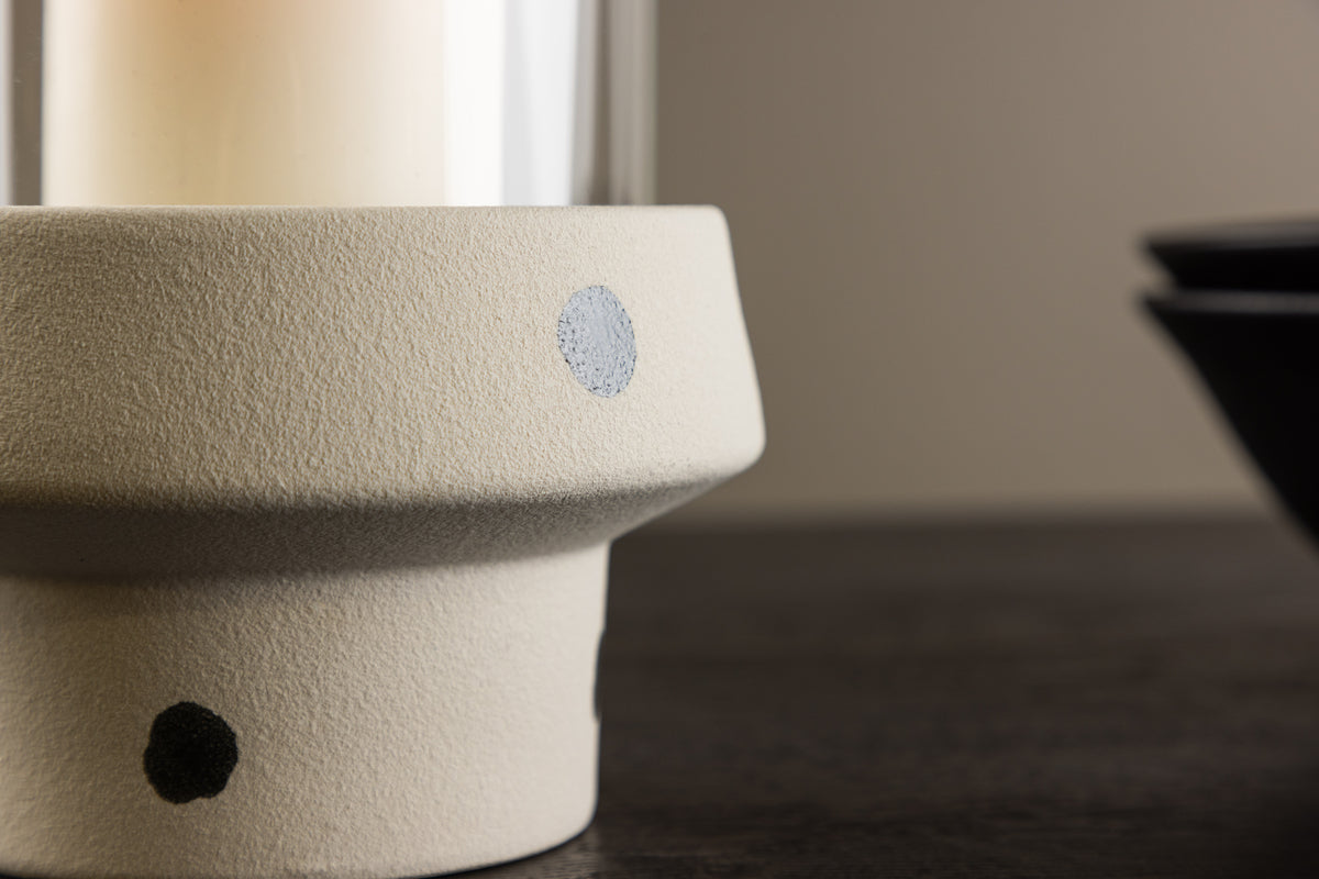 Lampa plameň - lampa zo skla a kameniny v rôznych farbách