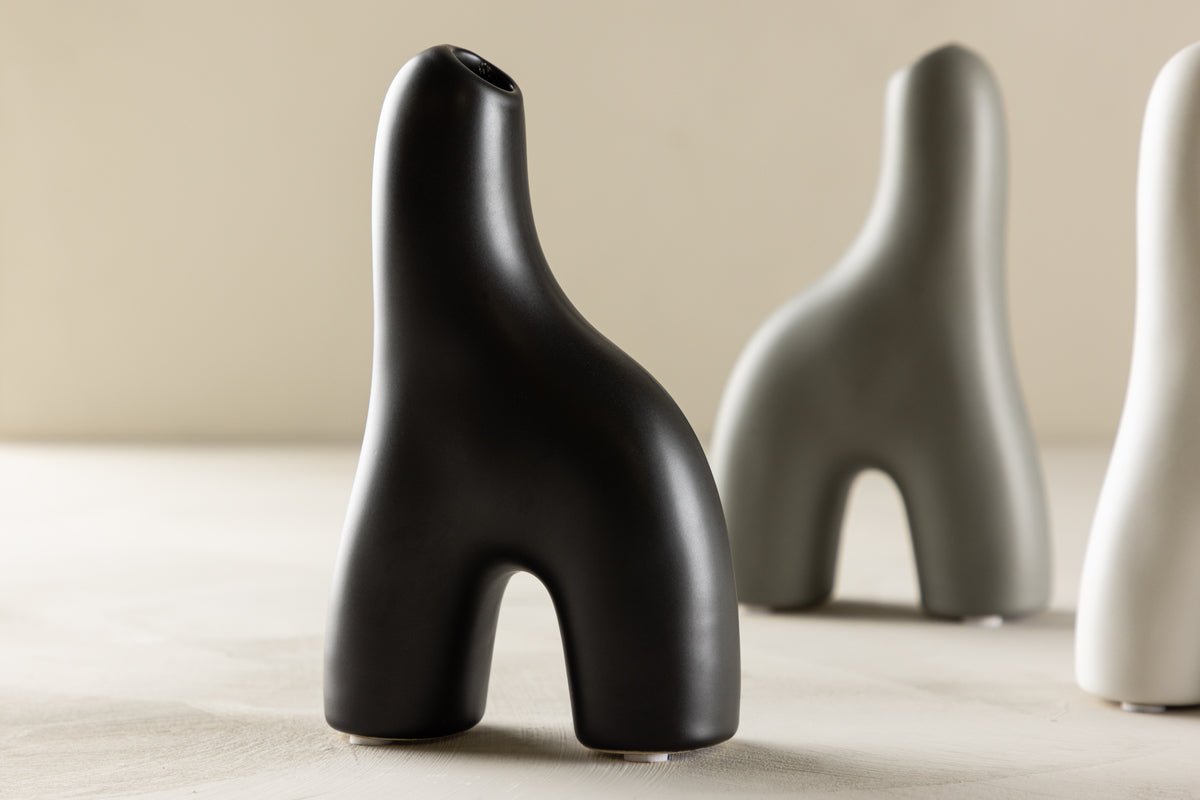 Váza Noara 16 cm – Sochársky dizajnový objekt z kameniny