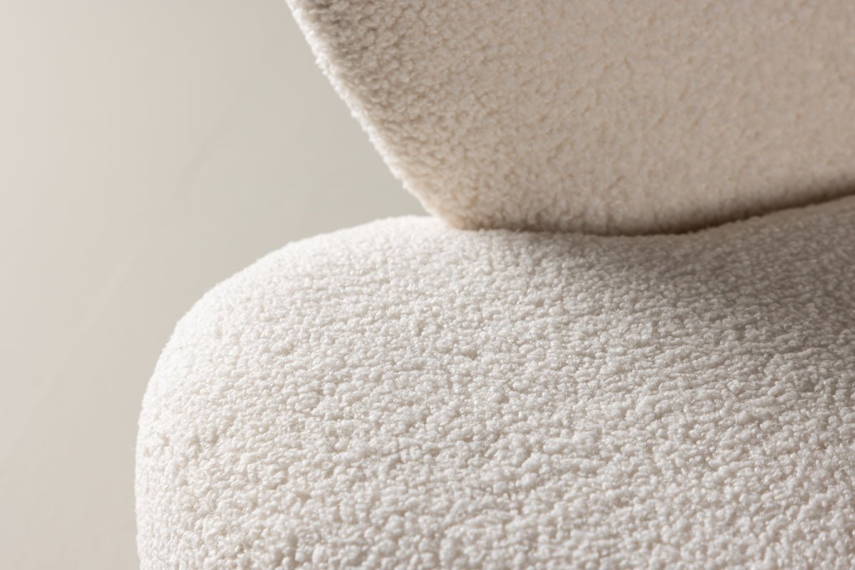 Detská pohovka Miela – srdcovitá dvojmiestna v Bielá s plyšovým poťahom