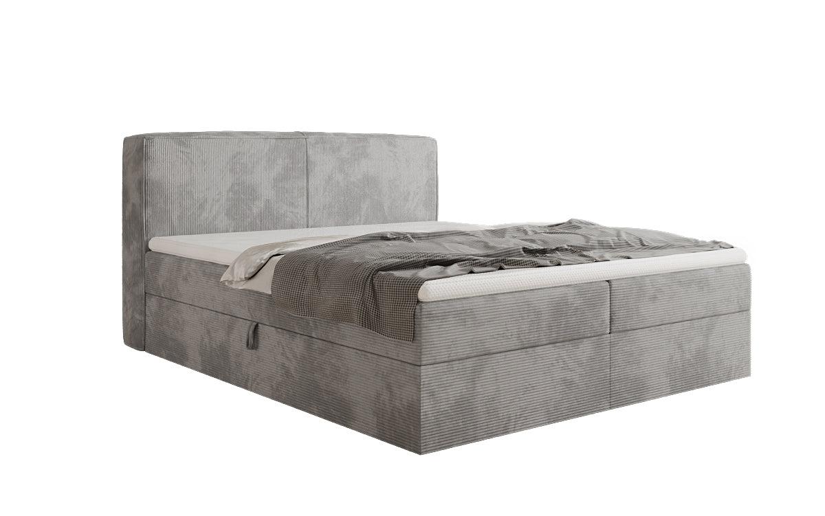 Boxspringbett Marea in Cord mit Stauraum