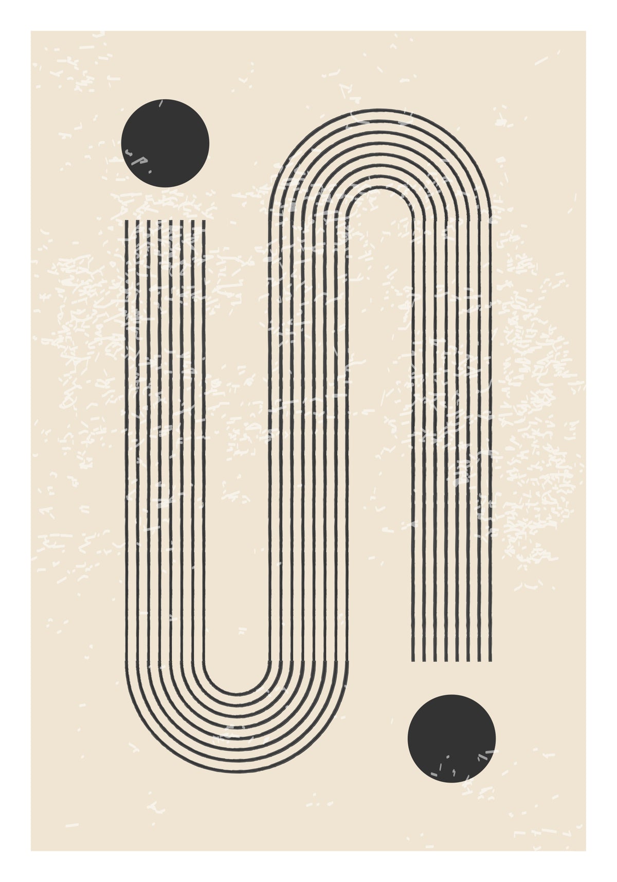 Plagát Strichpunkt z kvalitného papiera