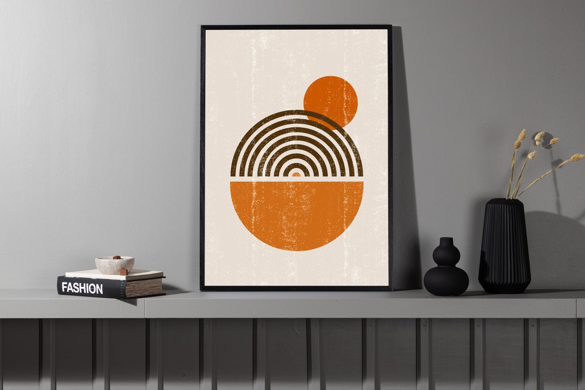 Plagát Oranžová guľa z kvalitného papiera
