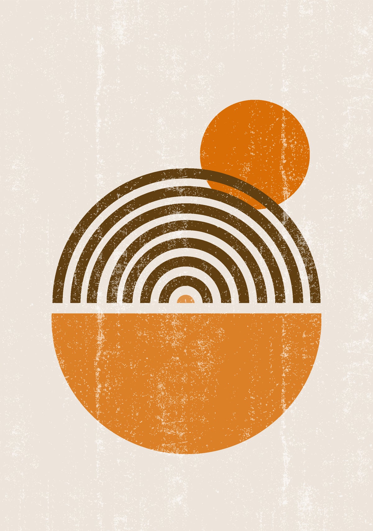 Plagát Oranžová guľa z kvalitného papiera