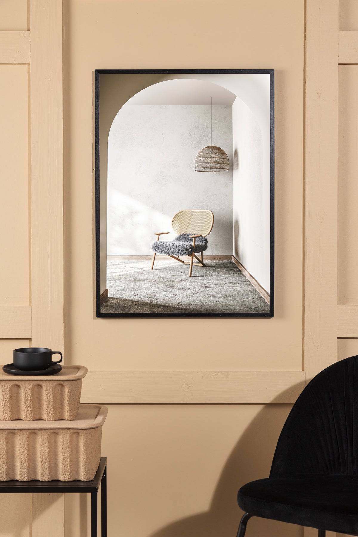 Plagát Fluffy stolička z kvalitného papiera