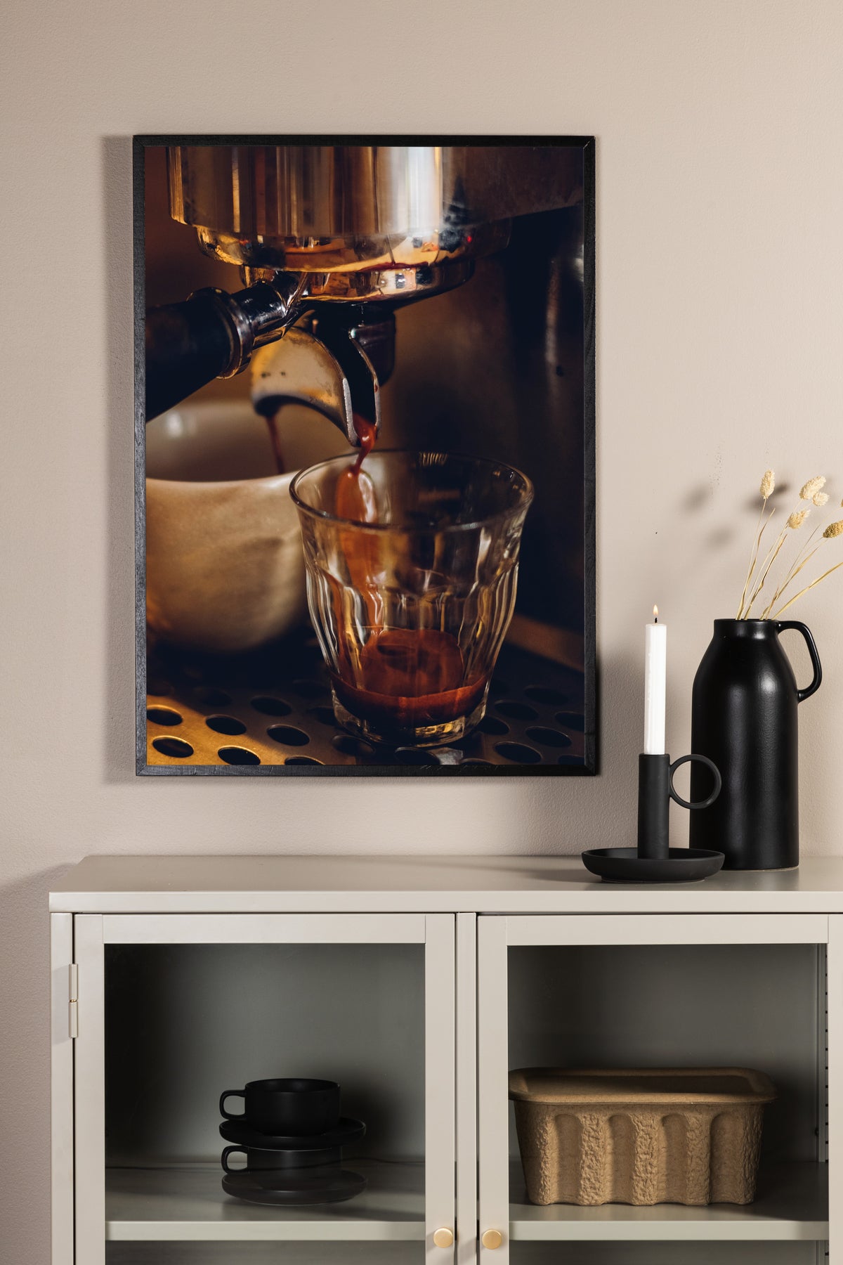 Poster Kaffeekunst aus hochwertigem Papier