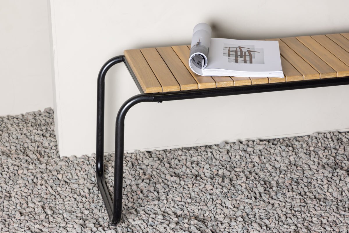 Záhradná lavička Benko - s ryhovanou sedacou plochou z akáciového dreva