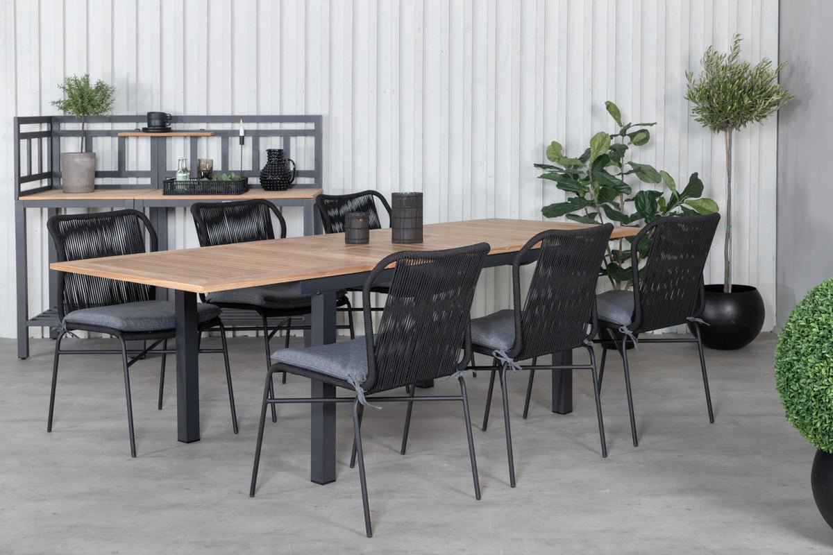 Záhradný stôl Lunea - rozťahovací jedálenský stôl na vonkajšie použitie