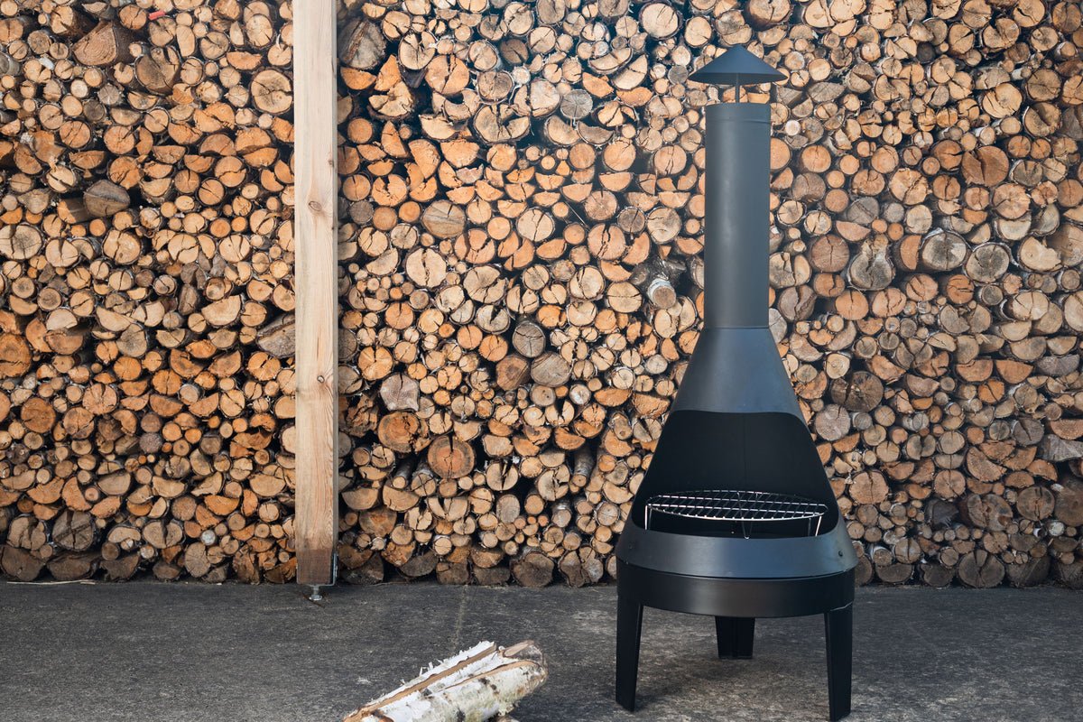 Záhradný krb Ignis - z tepelne odolnej ocele v Czarnom prevedení