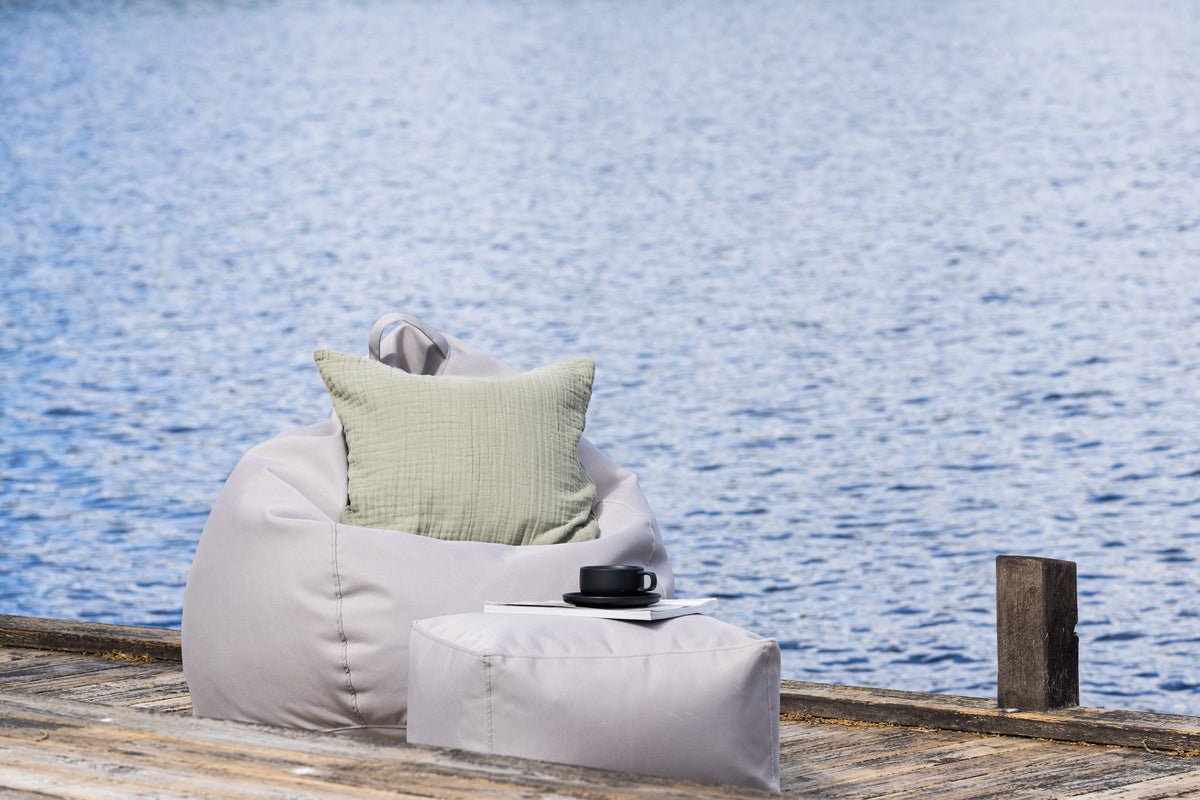 Záhradný sedací vak Lago - z polyesteru v béžovej