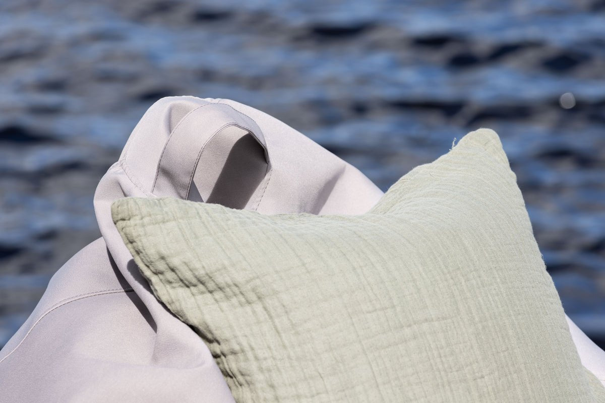 Záhradný sedací vak Lago - z polyesteru v béžovej