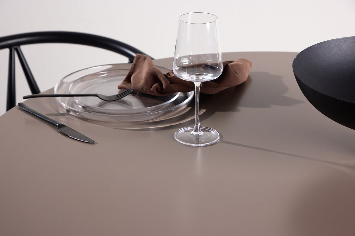 Esstisch Cavallo – Runder Tisch Ø110 cm in Dunkelbraun