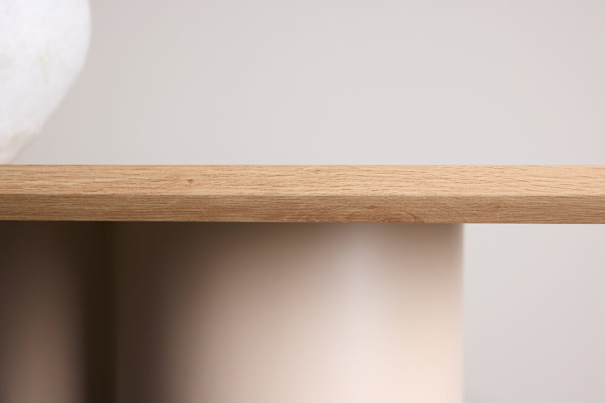 Jedálenský stôl Belluno – obdĺžnikový stôl 210 × 100 cm v bielom umývaní