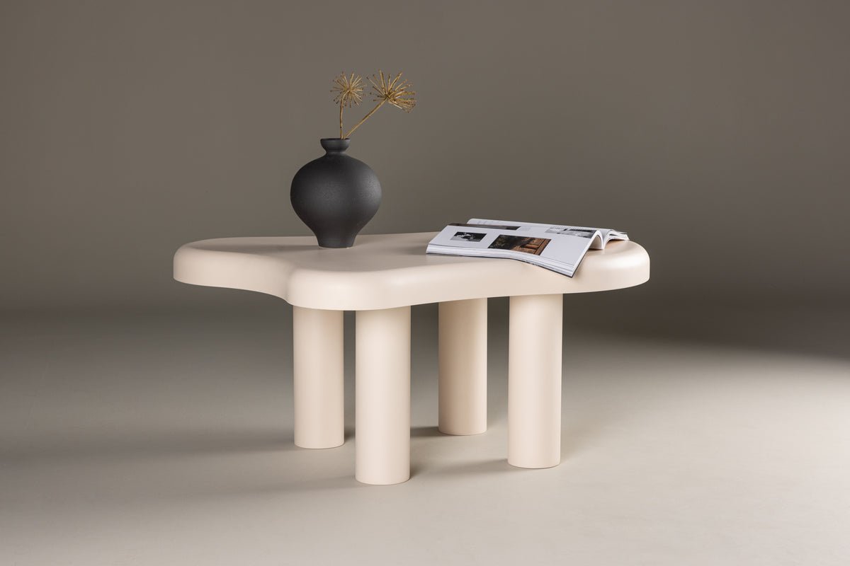 Konferenčný stolík Charlie - v krémovej farbe