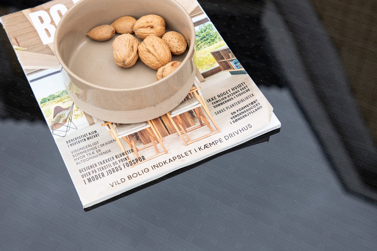 Záhradná barová súprava Bärbel - vysoký stôl z ratanu s 2 stoličkami