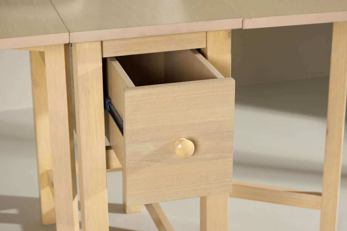 Jedálenský stôl Martha - obdĺžnikový rozťahovací jedálenský stôl natretý