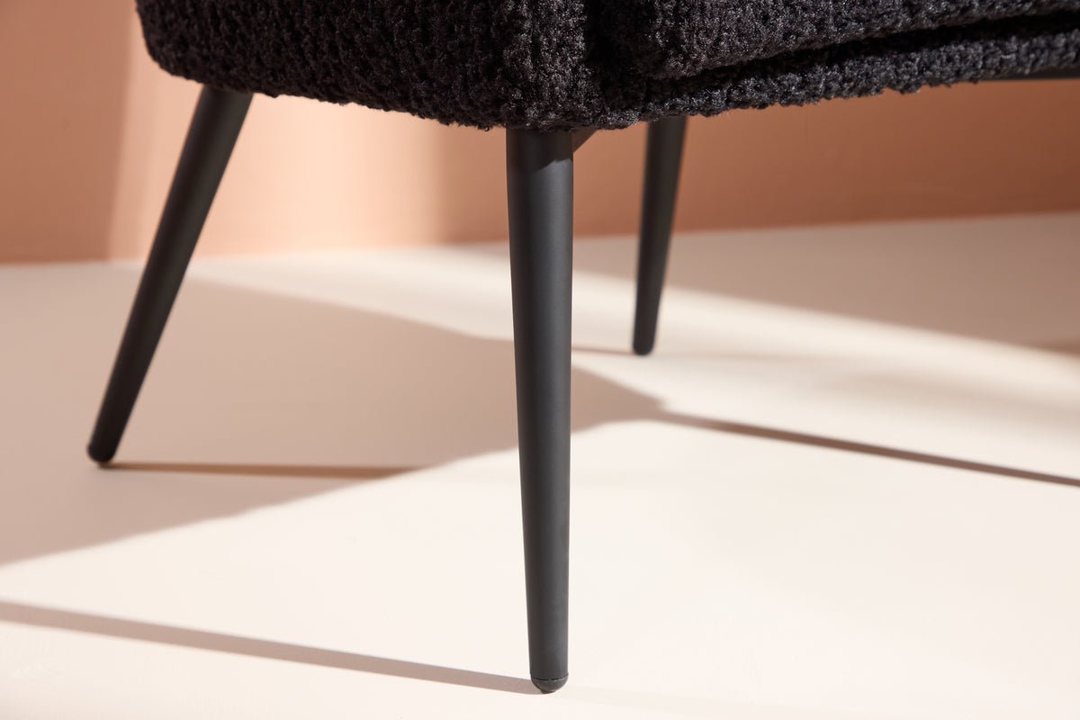 Sessel Comfy - mit Teddyfell in wahlweise Schwarz oder Weiß