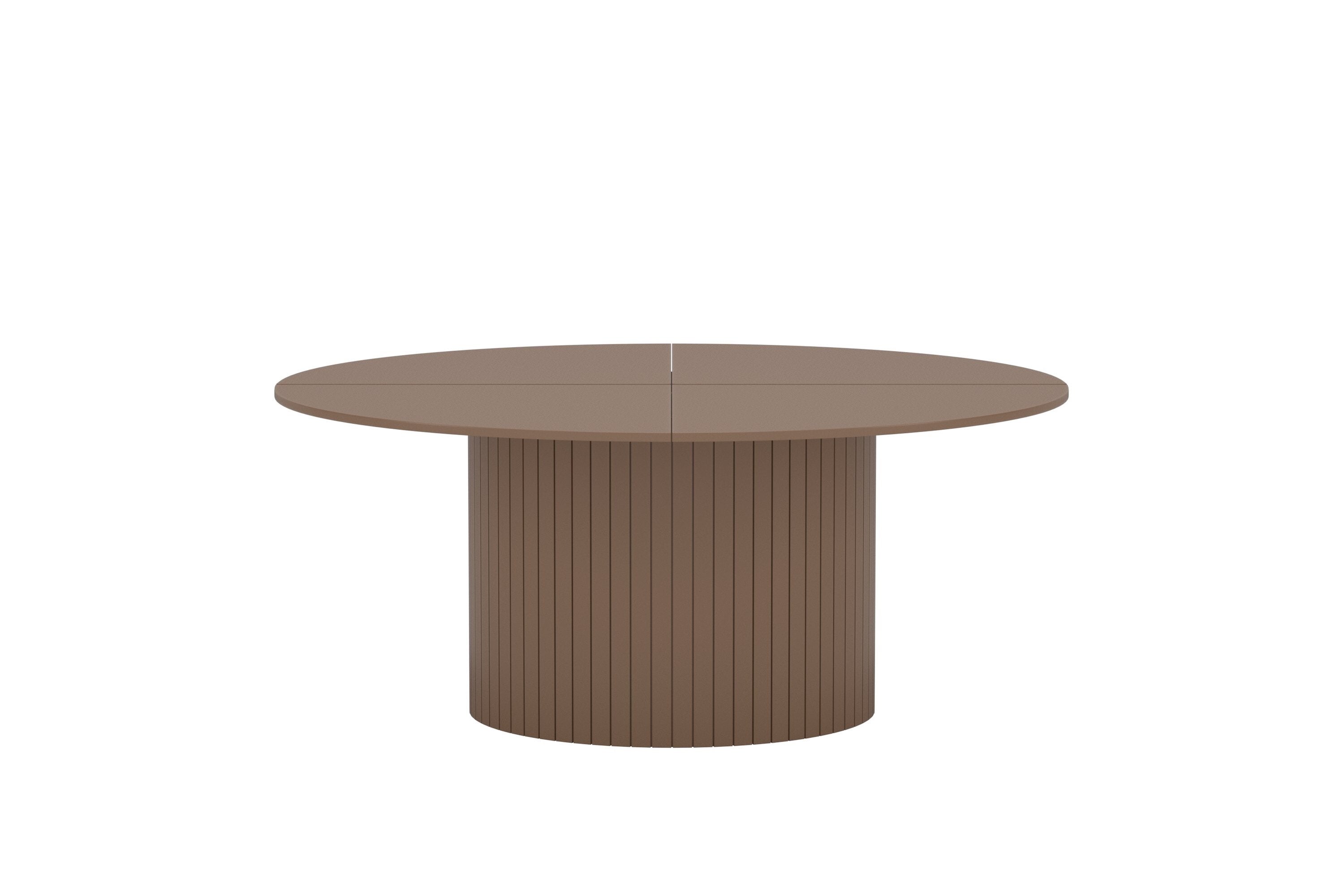 Jedálenský stôl Welora - Béžová v okrúhlom dizajne