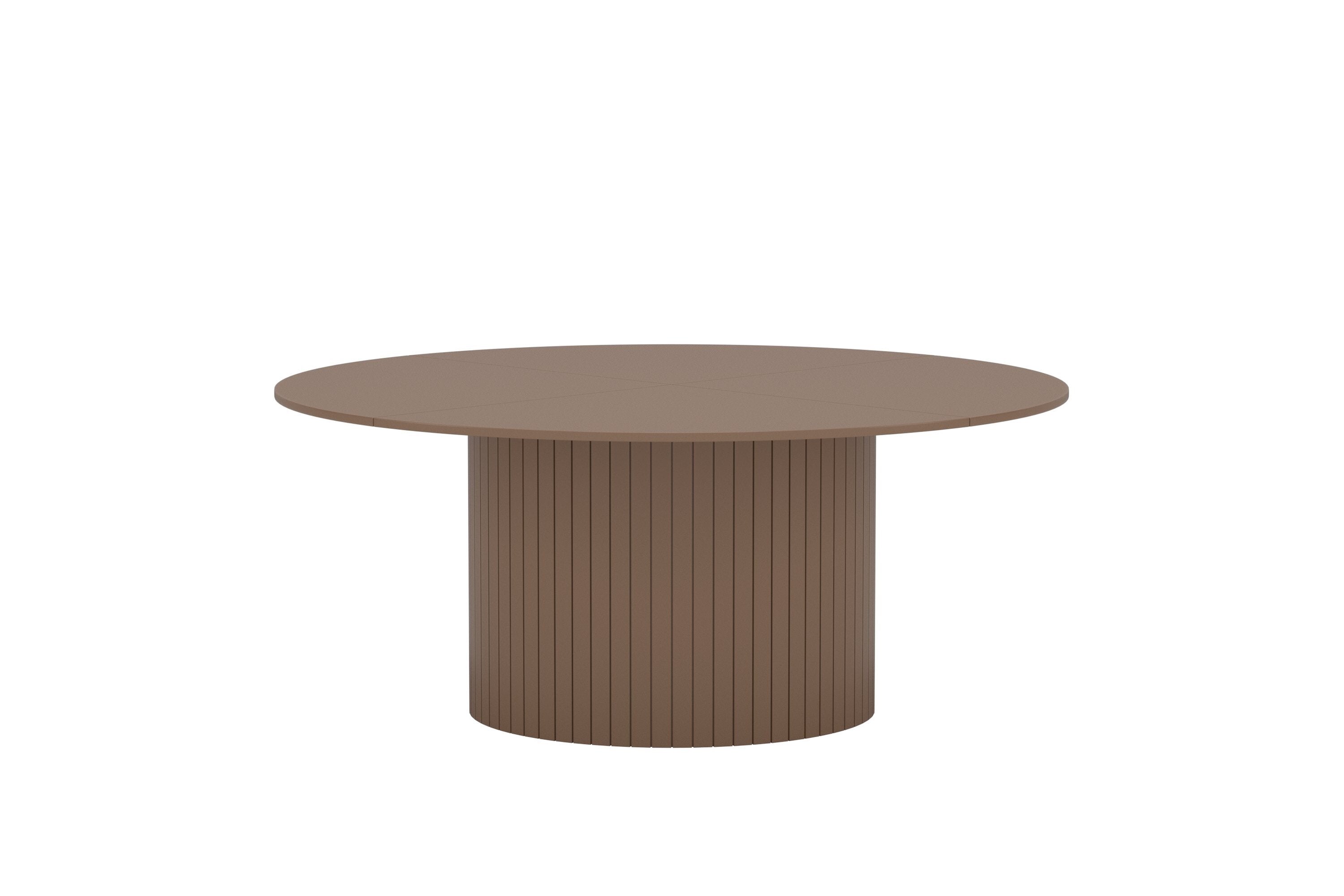 Jedálenský stôl Welora - Béžová v okrúhlom dizajne