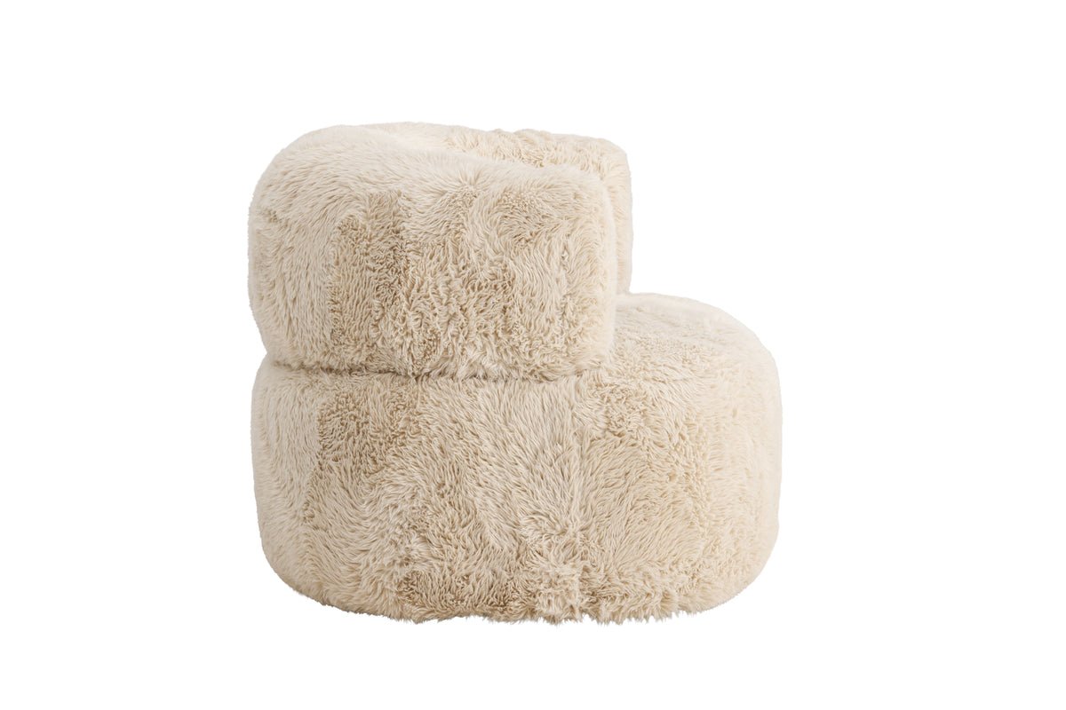 Kreslo Fiby - s polyesterovým poťahom v krémovo bielej farbe