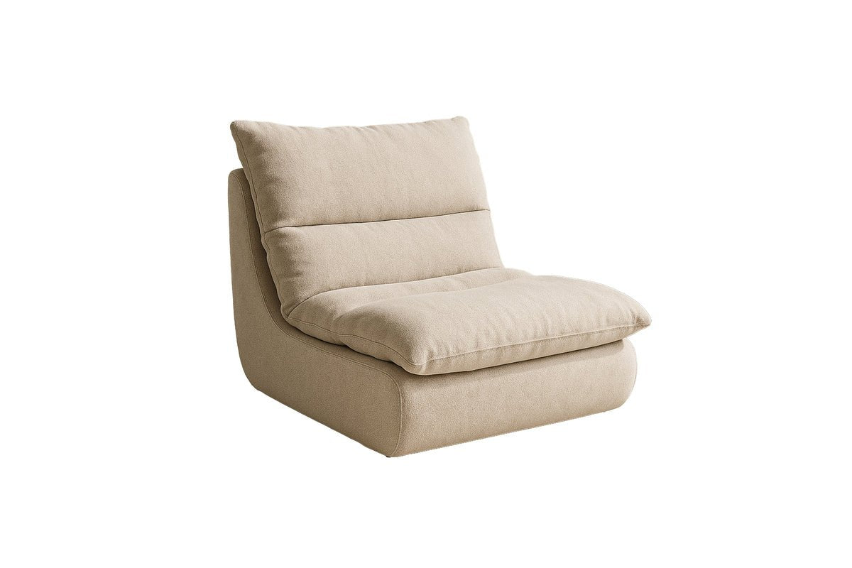 Lounge kreslo Selona - čalúnené kreslo z ľanovej zmesi