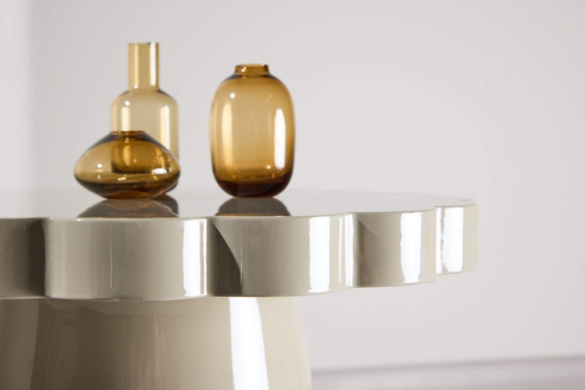 Prístavný stolík Soria – Ø45 cm v Béžovej