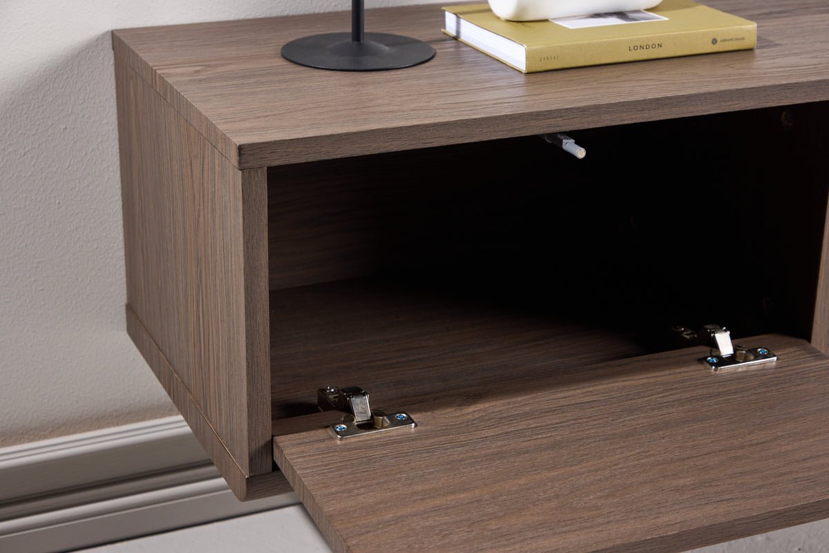 Dizajnový TV nízky stolík Taverno – teplý drevený dizajn s úložným priestorom