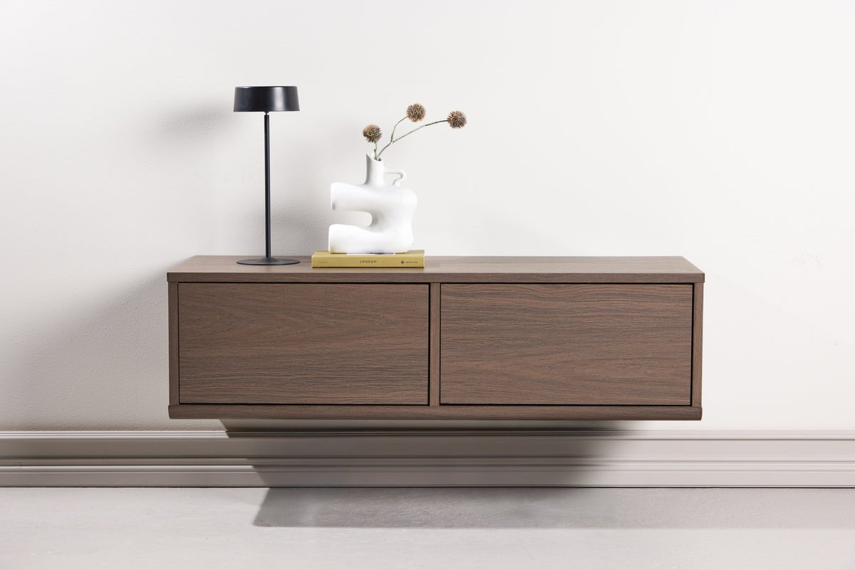 Dizajnový TV nízky stolík Taverno – teplý drevený dizajn s úložným priestorom