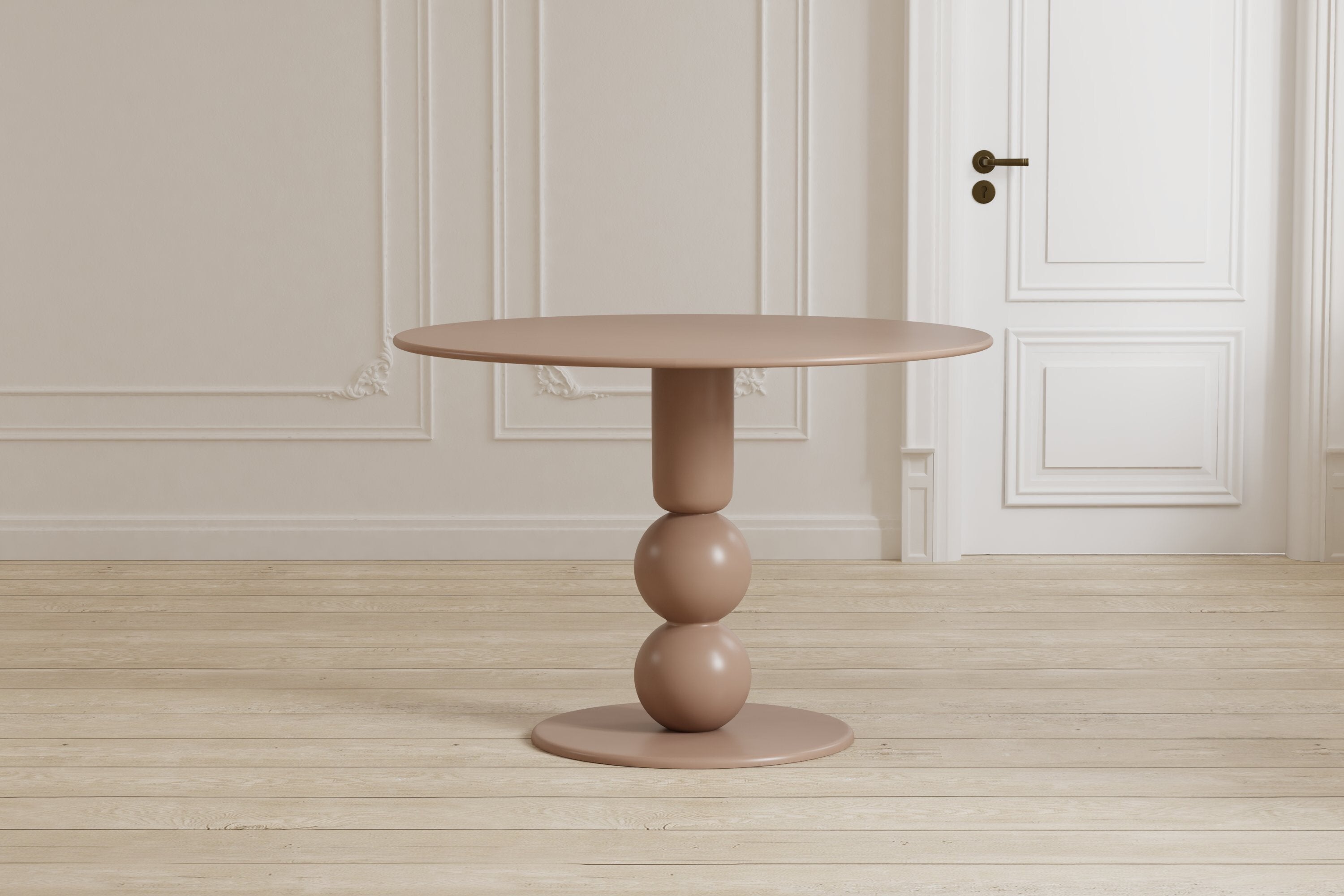 Jedálenský stôl Jarell - v béžovej farbe z materiálu MDF