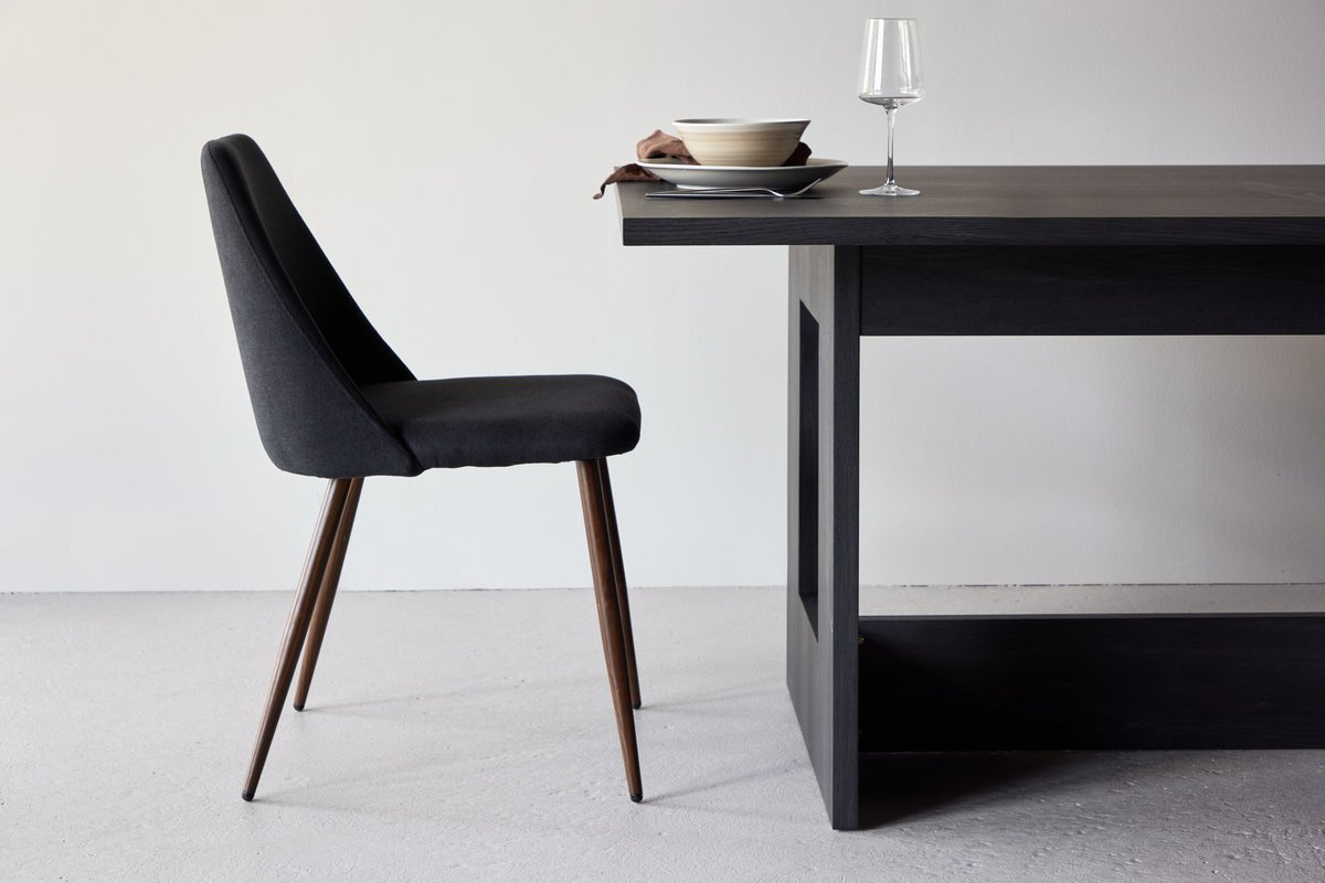 2er Set - Stuhl Liora aus weichem Polyestersamt