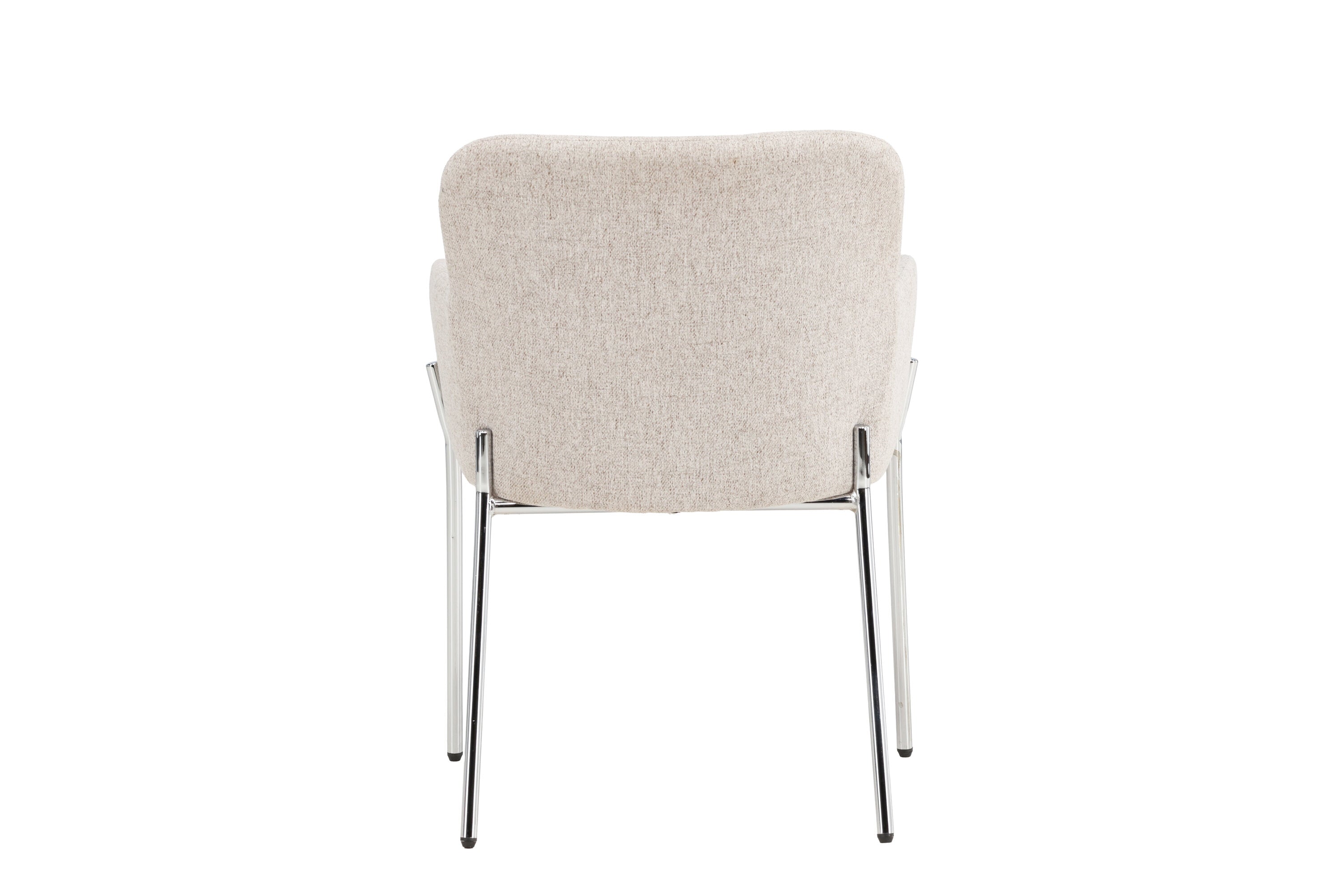 Stolička Helora v béžovej farbe z polyester-lanového materiálu